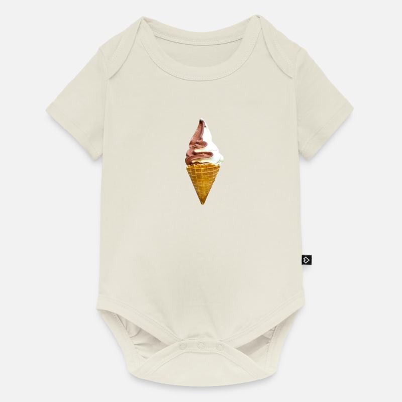 Softeis - Baby Premium Kurzarmbody - Naturweiß