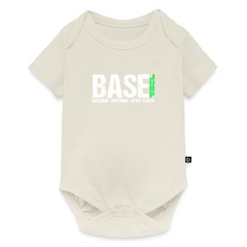 Base saut saut parachute saut sport extrême - Body à manches courtes Premium Bébé - blanc cassé - Devant