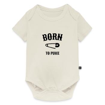 Born To Puke - Baby Premium short-sleeve bodysuit - off white - Front