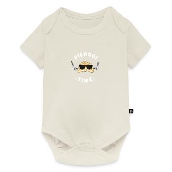 Lustige Piroggen PIEROGI TIME polnisch Essen Polen - Baby Premium Kurzarmbody - Naturweiß - Vorne