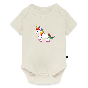 Cute unicorn - Baby Premium short-sleeve bodysuit - off white - Front