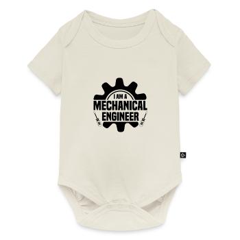 I am a mechanical engineer - Body à manches courtes Premium Bébé - blanc cassé - Devant