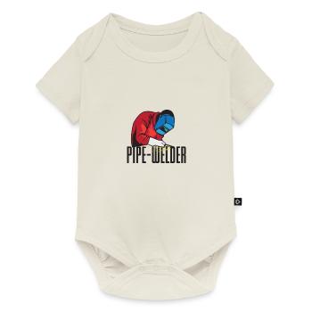 Pipe-Welder - Baby Premium short-sleeve bodysuit - off white - Front