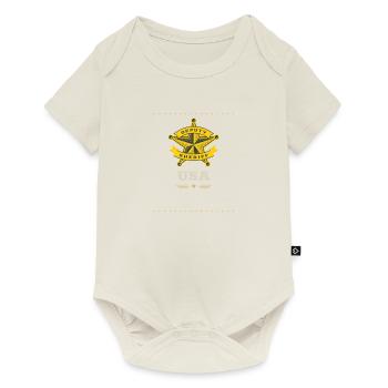 Shérif adjoint shérif adjoint - États-Unis d'Amérique de l'Ouest - Body à manches courtes Premium Bébé - blanc cassé - Devant