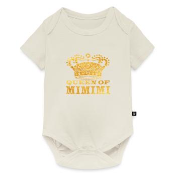 Funny Queen of MIMIMI Gold gift idea - Baby Premium short-sleeve bodysuit - off white - Front
