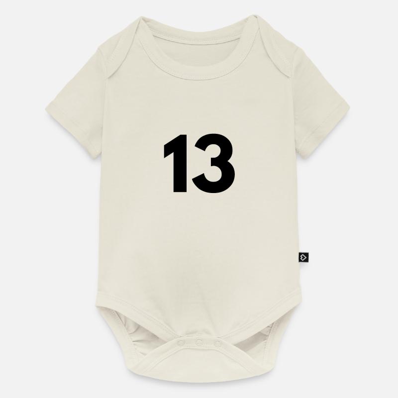 13 - Baby Premium Kurzarmbody - Naturweiß