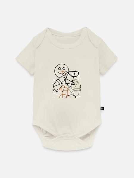 Abstrakte Kunst - Baby Premium Kurzarmbody - Naturweiß