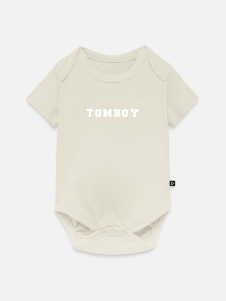 Tomboy Funny Feminism - Baby Premium short-sleeve bodysuit - off white