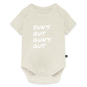 Sun’s Out Gun’s Out - Body à manches courtes Premium Bébé - blanc cassé - Devant