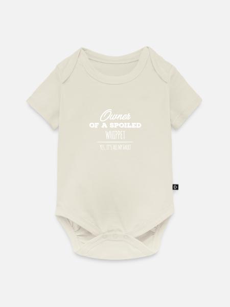 Besitzer eines verwöhnten Whippet-Hundes Ja, es ist alles mein - Baby Premium Kurzarmbody - Naturweiß