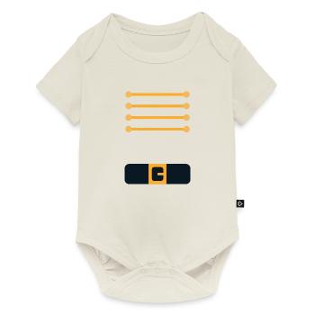 Halloween Toy Soldier Nutcracker Costume - Baby Premium short-sleeve bodysuit - off white - Front