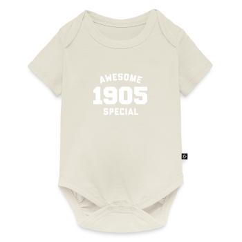 Funny Birthday Awesome Special 1905 - Baby Premium short-sleeve bodysuit - off white - Front