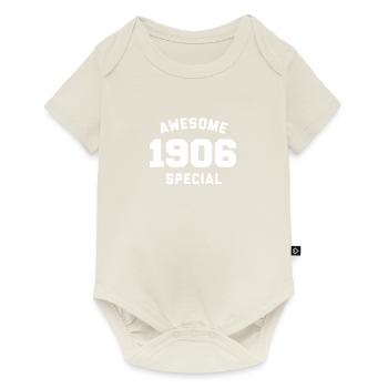 Funny Birthday Awesome Special 1906 - Baby Premium short-sleeve bodysuit - off white - Front