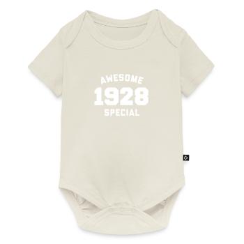 Funny Birthday Awesome Special 1928 - Baby Premium short-sleeve bodysuit - off white - Front