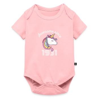 Funny Birthday Awesome Since 1931 - Baby Premium short-sleeve bodysuit - rose - Front