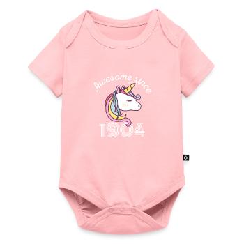 Drôle d’anniversaire génial depuis 1904 - Body à manches courtes Premium Bébé - rose - Devant