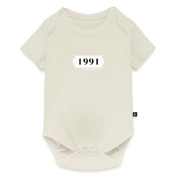 Funny Birthday Limited Numéro 1991 - Body à manches courtes Premium Bébé - blanc cassé - Devant