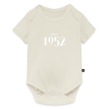 Lustiger Geburtstag seit 1952 - Baby Premium Kurzarmbody - Naturweiß - Vorne