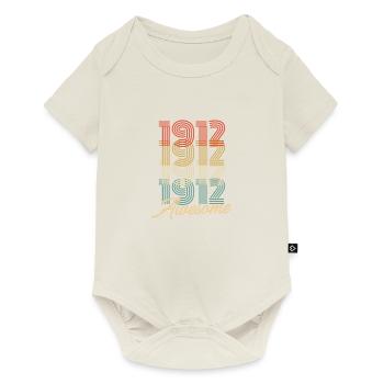 Funny Birthday Awesome 1912 - Baby Premium short-sleeve bodysuit - off white - Front