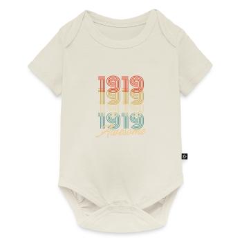 Funny Birthday Awesome 1919 - Baby Premium Kurzarmbody - Naturweiß - Vorne