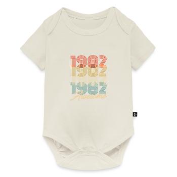 Funny Birthday Awesome 1982 - Baby Premium short-sleeve bodysuit - off white - Front