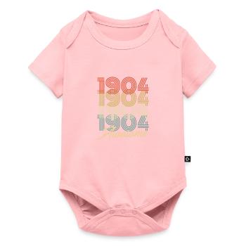 Drôle d’anniversaire génial 1904 - Body à manches courtes Premium Bébé - rose - Devant