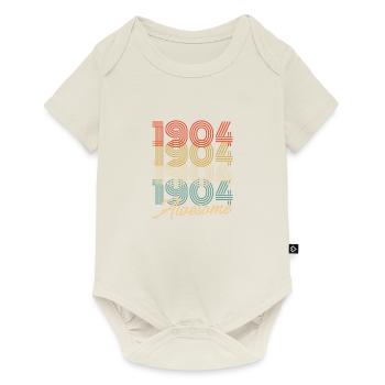 Funny Birthday Awesome 1904 - Baby Premium short-sleeve bodysuit - off white - Front