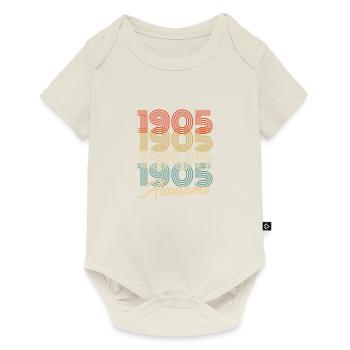Funny Birthday Awesome 1905 - Baby Premium short-sleeve bodysuit - off white - Front
