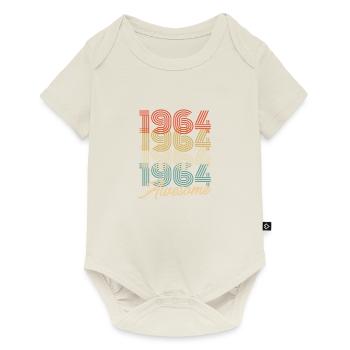 Funny Birthday Awesome 1964 - Baby Premium short-sleeve bodysuit - off white - Front