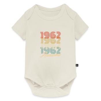 Funny Birthday Awesome 1962 - Baby Premium short-sleeve bodysuit - off white - Front