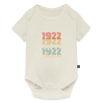 Funny Birthday Awesome 1922 - Baby Premium short-sleeve bodysuit - off white - Front