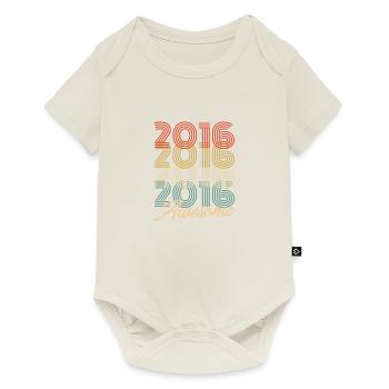 Funny Birthday Awesome 2016 - Baby Premium short-sleeve bodysuit - off white - Front