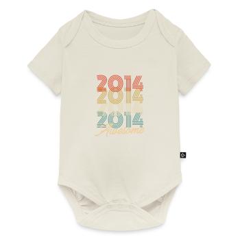Drôle d’anniversaire génial 2014 - Body à manches courtes Premium Bébé - blanc cassé - Devant
