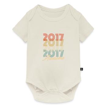 Funny Birthday Awesome 2017 - Baby Premium short-sleeve bodysuit - off white - Front