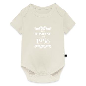 Bester Ehemann seit 1956 Hochzeitstag - Baby Premium Kurzarmbody - Naturweiß - Vorne