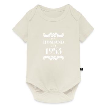 Bester Ehemann seit 1953 Hochzeitstag - Baby Premium Kurzarmbody - Naturweiß - Vorne