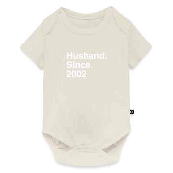 Jubiläumsehemann seit 2002 Hochzeit - Baby Premium Kurzarmbody - Naturweiß - Vorne