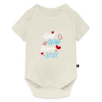 Anniversary Best Wife Since 2021 Wedding - Baby Premium short-sleeve bodysuit - off white - Front
