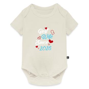 Anniversary Best Wife Since 2026 Wedding - Baby Premium short-sleeve bodysuit - off white - Front