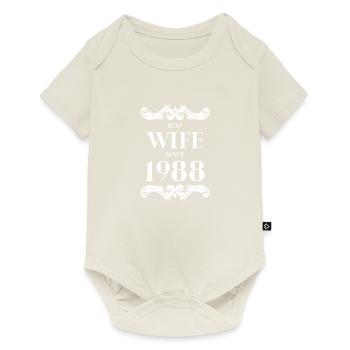 Best Wife Since 1988 Wedding - Baby Premium short-sleeve bodysuit - off white - Front