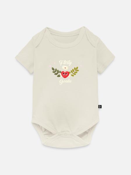 Flirty Torwart - Baby Premium Kurzarmbody - Naturweiß