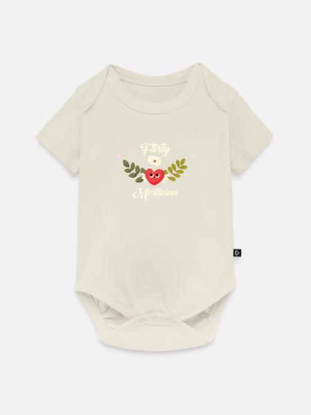 Flirty Leichenbestatter - Baby Premium Kurzarmbody - Naturweiß