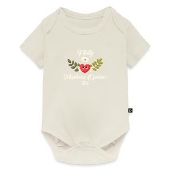 Flirty Telephone Operator - Baby Premium short-sleeve bodysuit - off white - Front