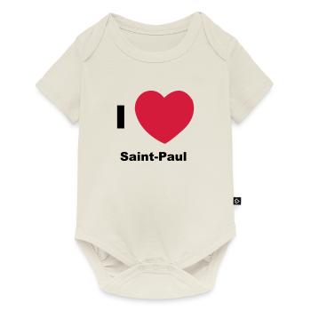 i love saint paul - Baby Premium short-sleeve bodysuit - off white - Front