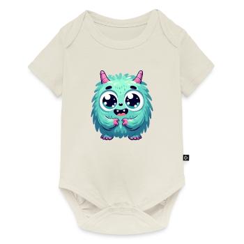 Designs For Kids – Märchenhafte Monster - Baby Premium Kurzarmbody - Naturweiß - Vorne
