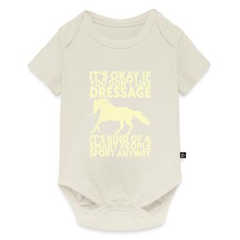 Drôle d’équitation de dressage - Body à manches courtes Premium Bébé - blanc cassé - Devant