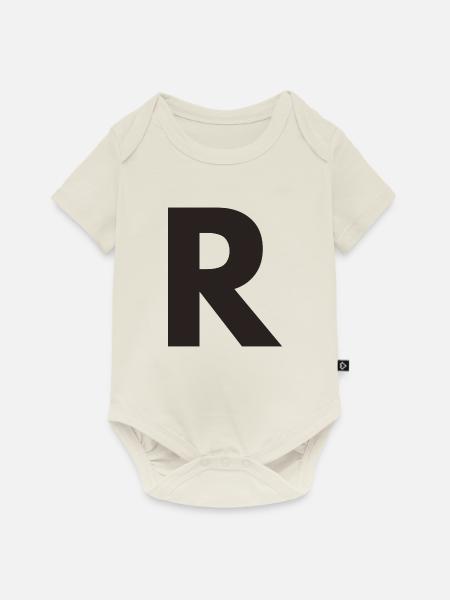 R - Baby Premium Kurzarmbody - Naturweiß