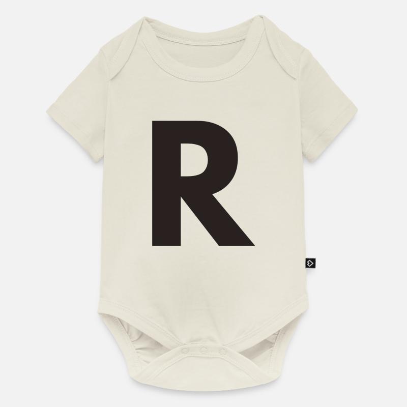 R - Baby Premium Kurzarmbody - Naturweiß