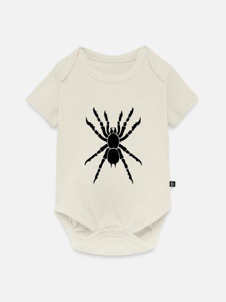 Spinne Tarantel Tribal1 - Baby Premium Kurzarmbody - Naturweiß