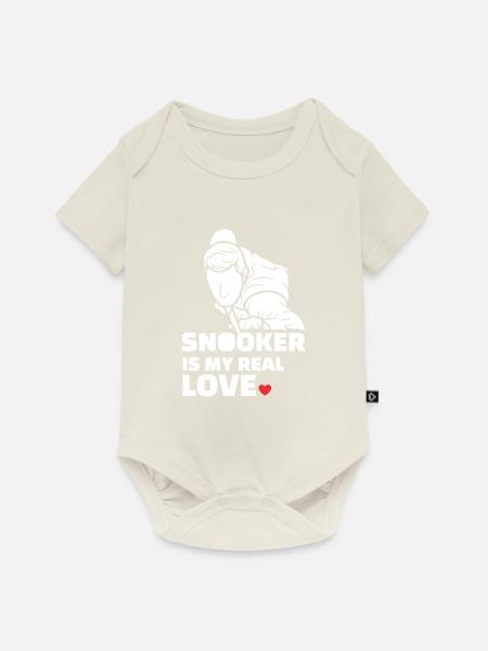 Ich Liebe Snooker - Baby Premium Kurzarmbody - Naturweiß